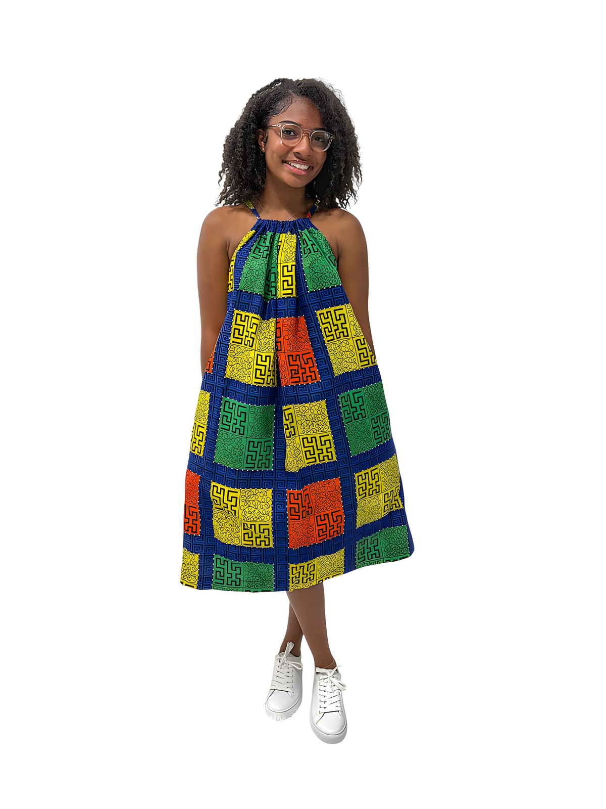 SUNMBO HALTER NECK DRESS