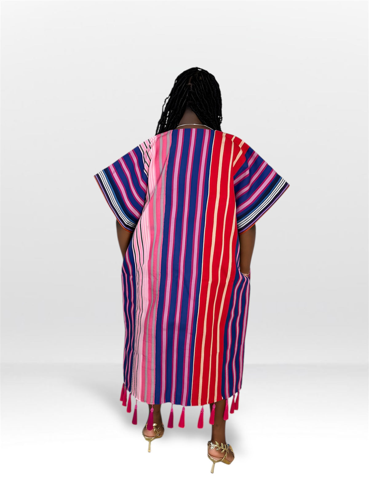 OBIM ASO-OKE DRESS (WITH TASSELS)