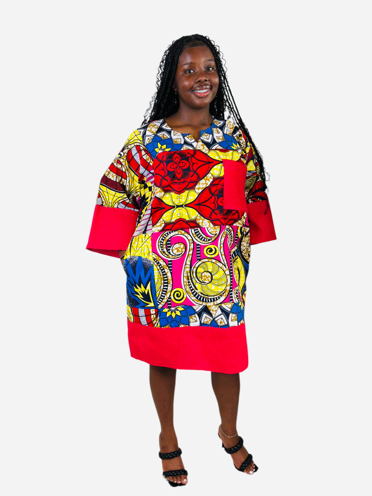SUNBURST DASHIKI DRESS