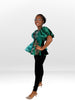 Emerald Majesty Peplum Top