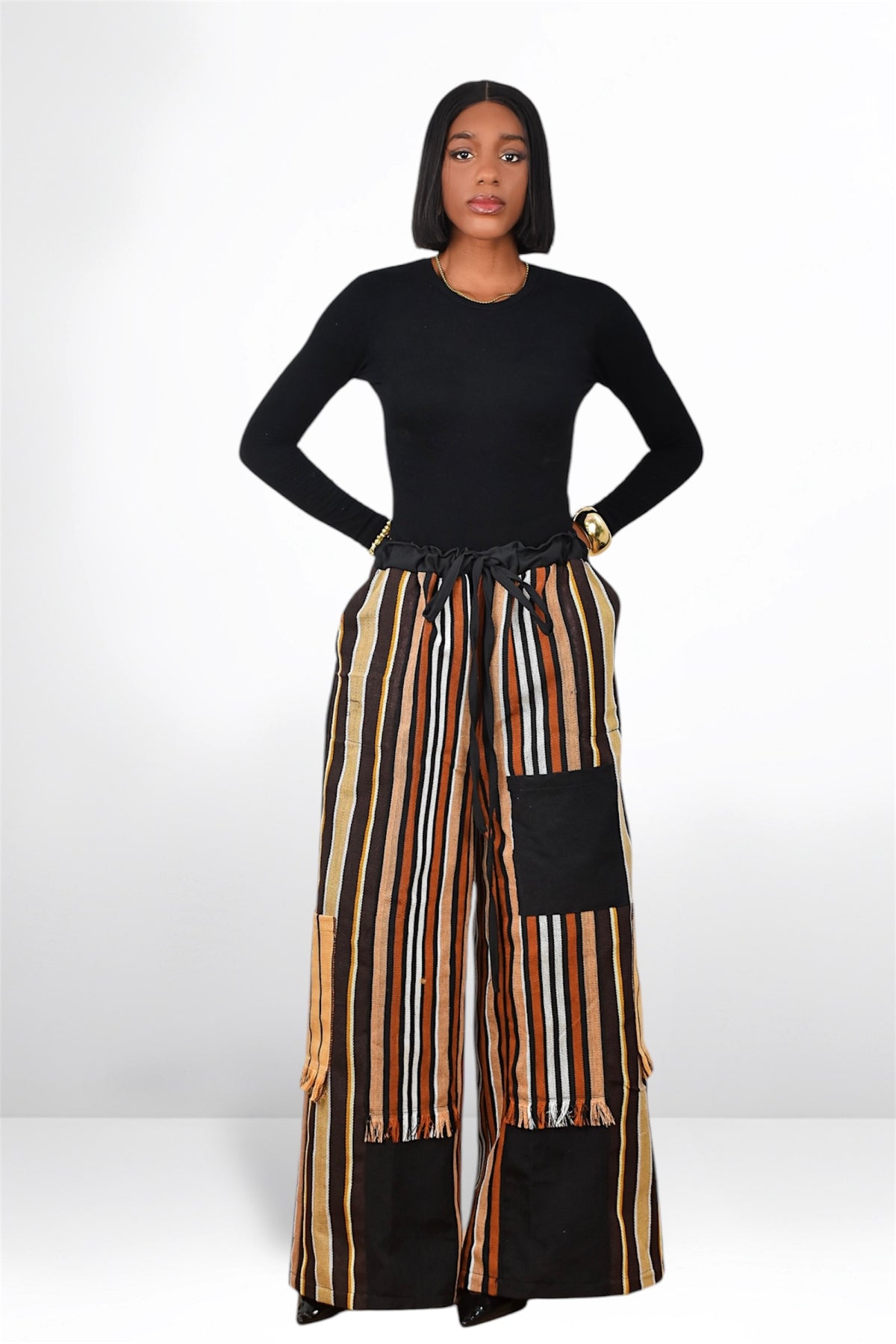 BAMI ASO-OKE COMBAT TROUSER