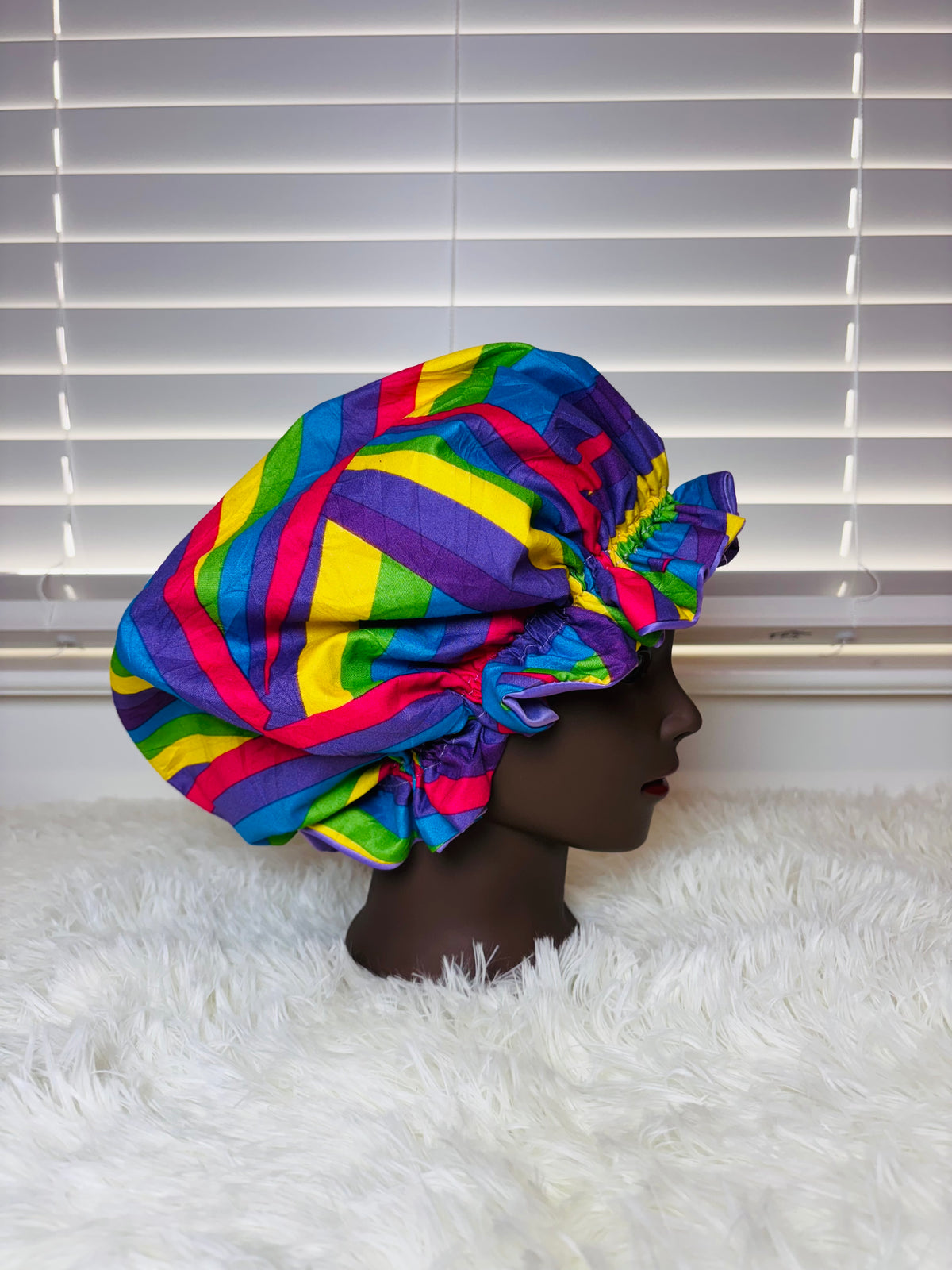 Kids Reversible Satin Bonnet – 2-in-1 Hair Protection