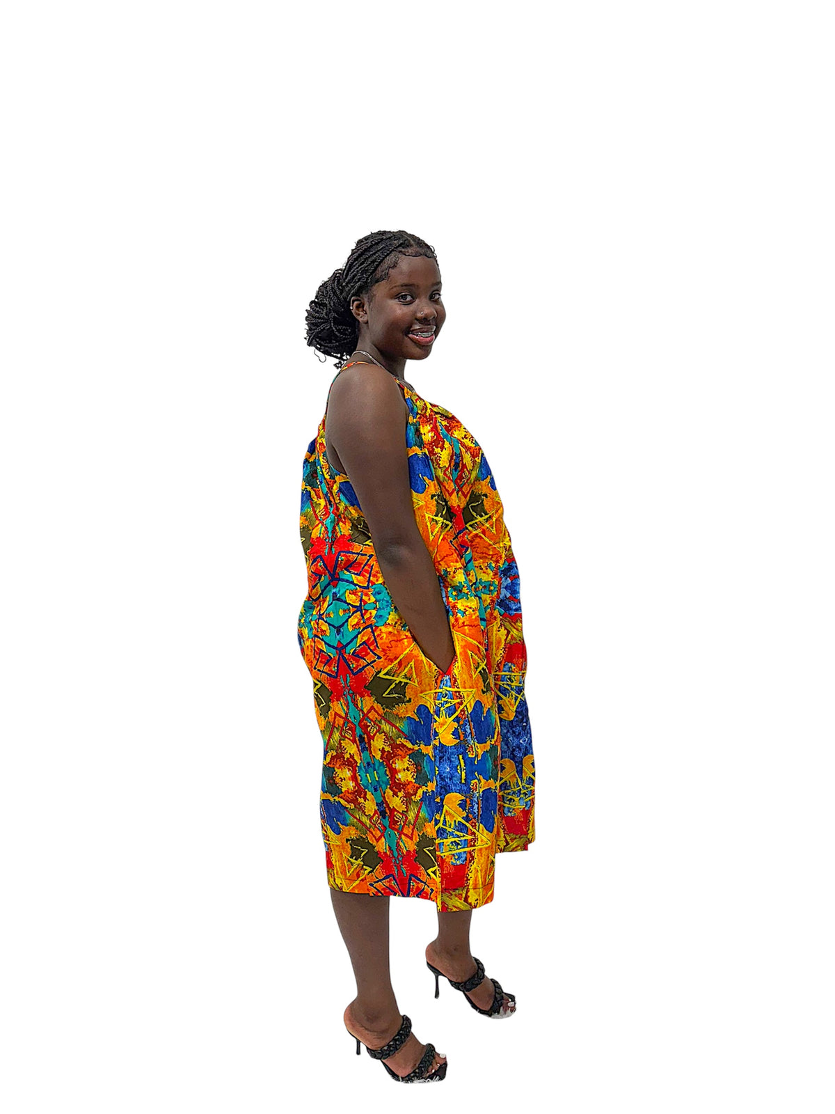 SUNMBO HALTER NECK DRESS