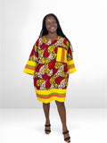 SUNBURST DASHIKI DRESS