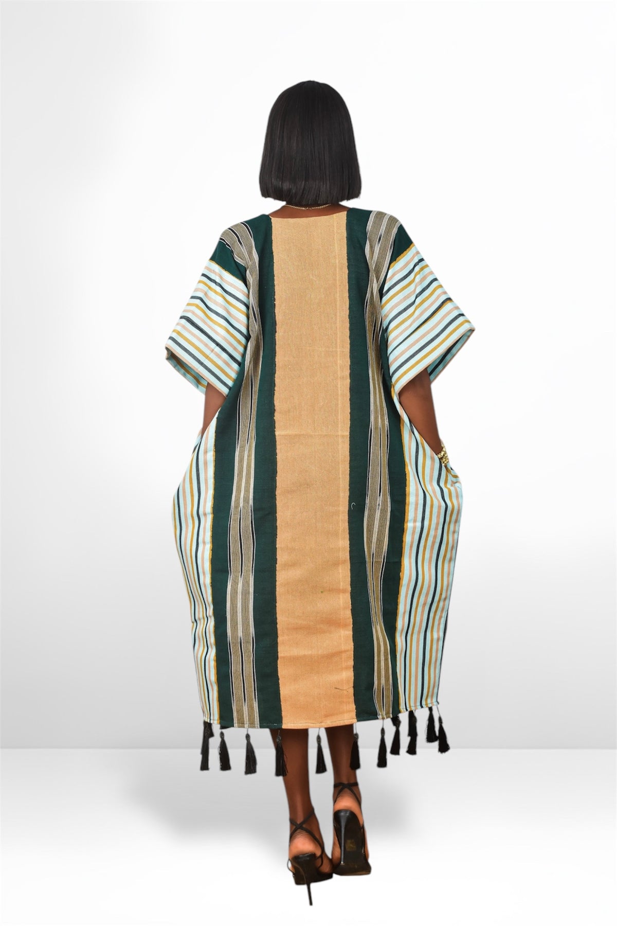 OBIM ASO-OKE DRESS(WITH TASSELS)