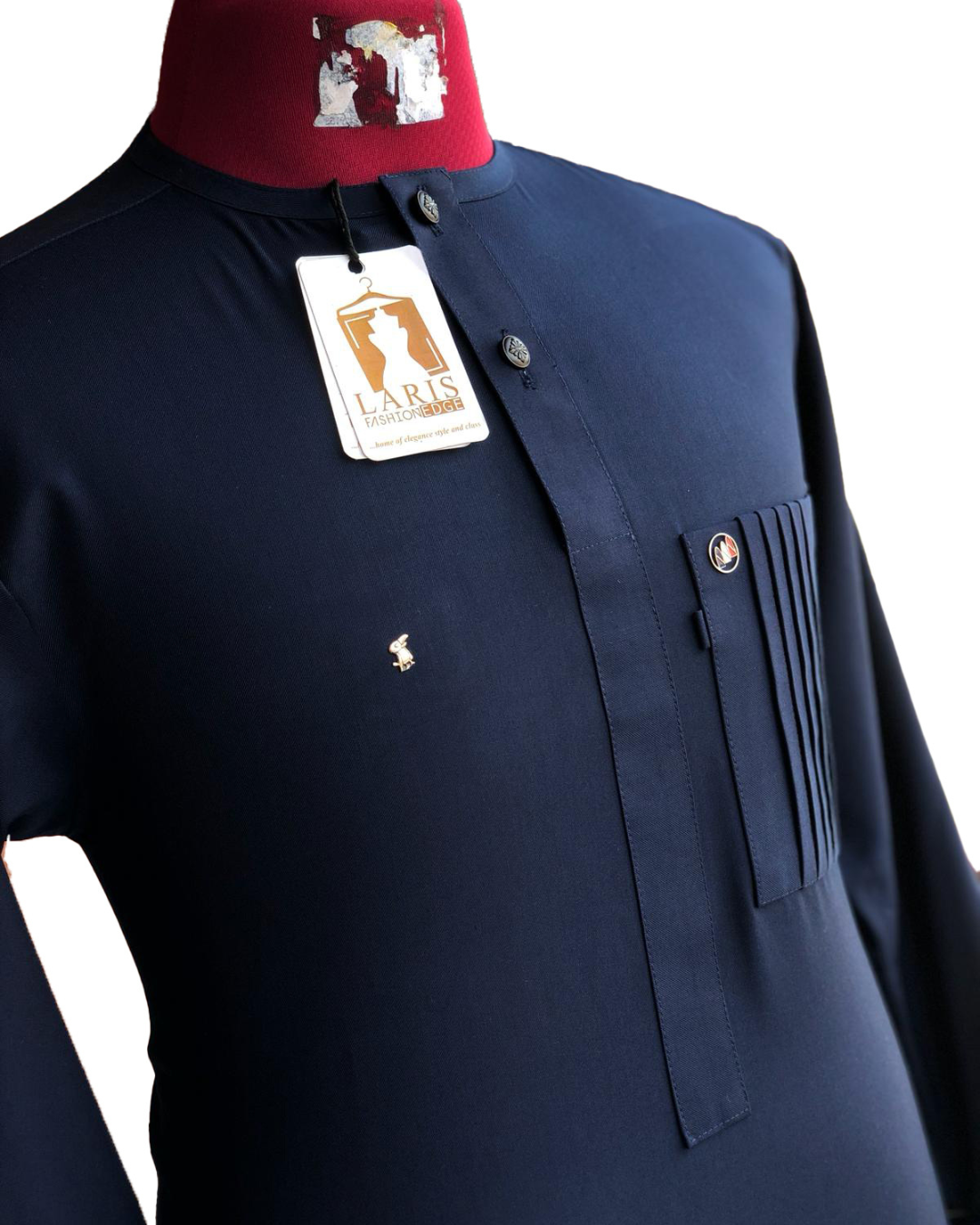Navy blue long sleeve men's senator native
