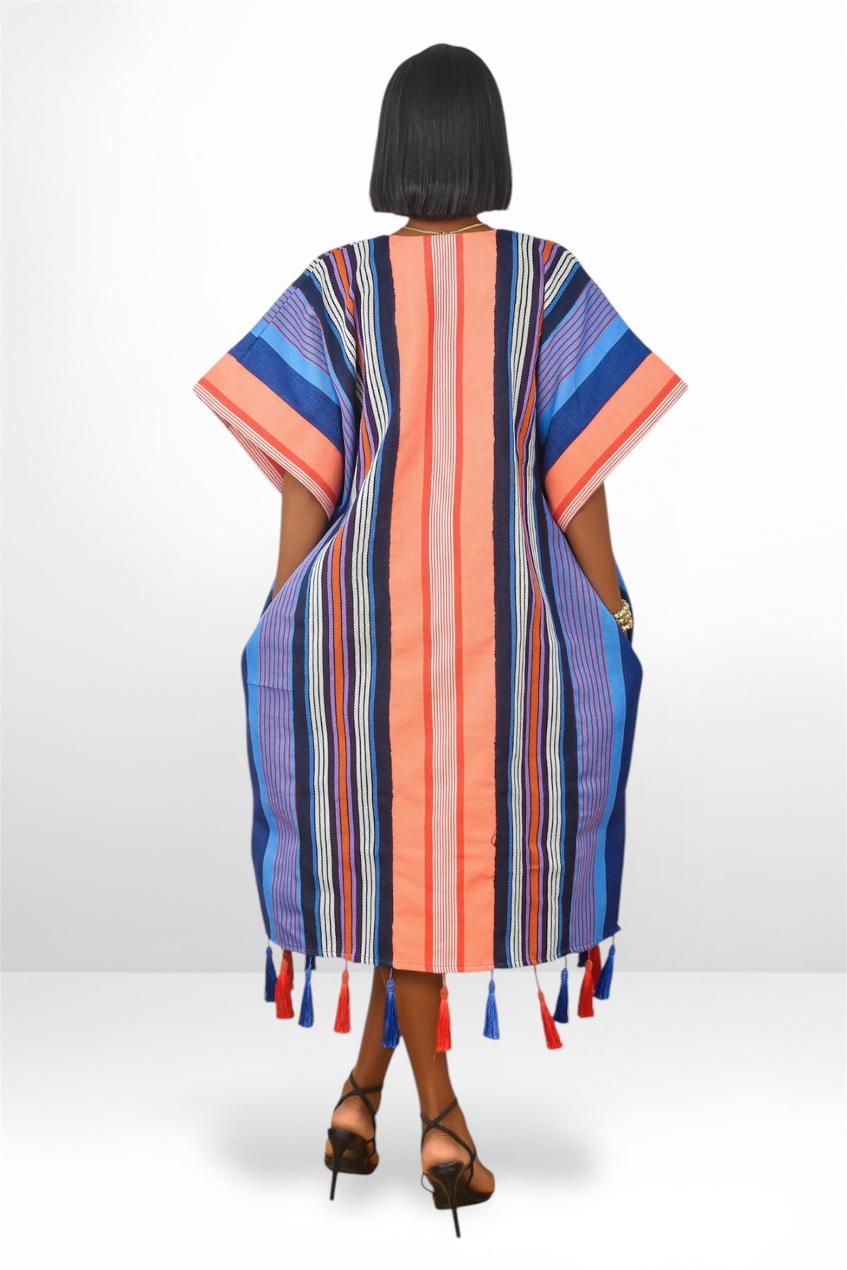 OBIM ASO-OKE DRESS (WITH TASSELS)