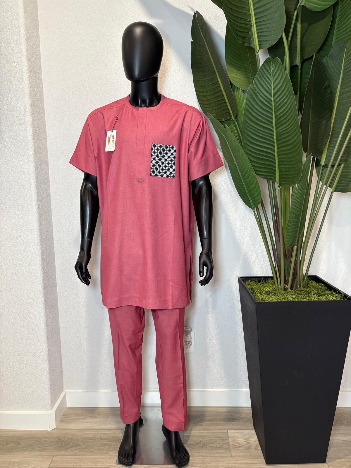 PEACH 3/4 SLEEVE MEN’S SENATOR NATIVE