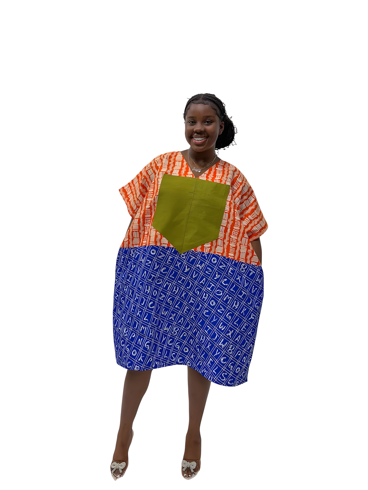 THE KEFI BOLD KAFTAN DRESS