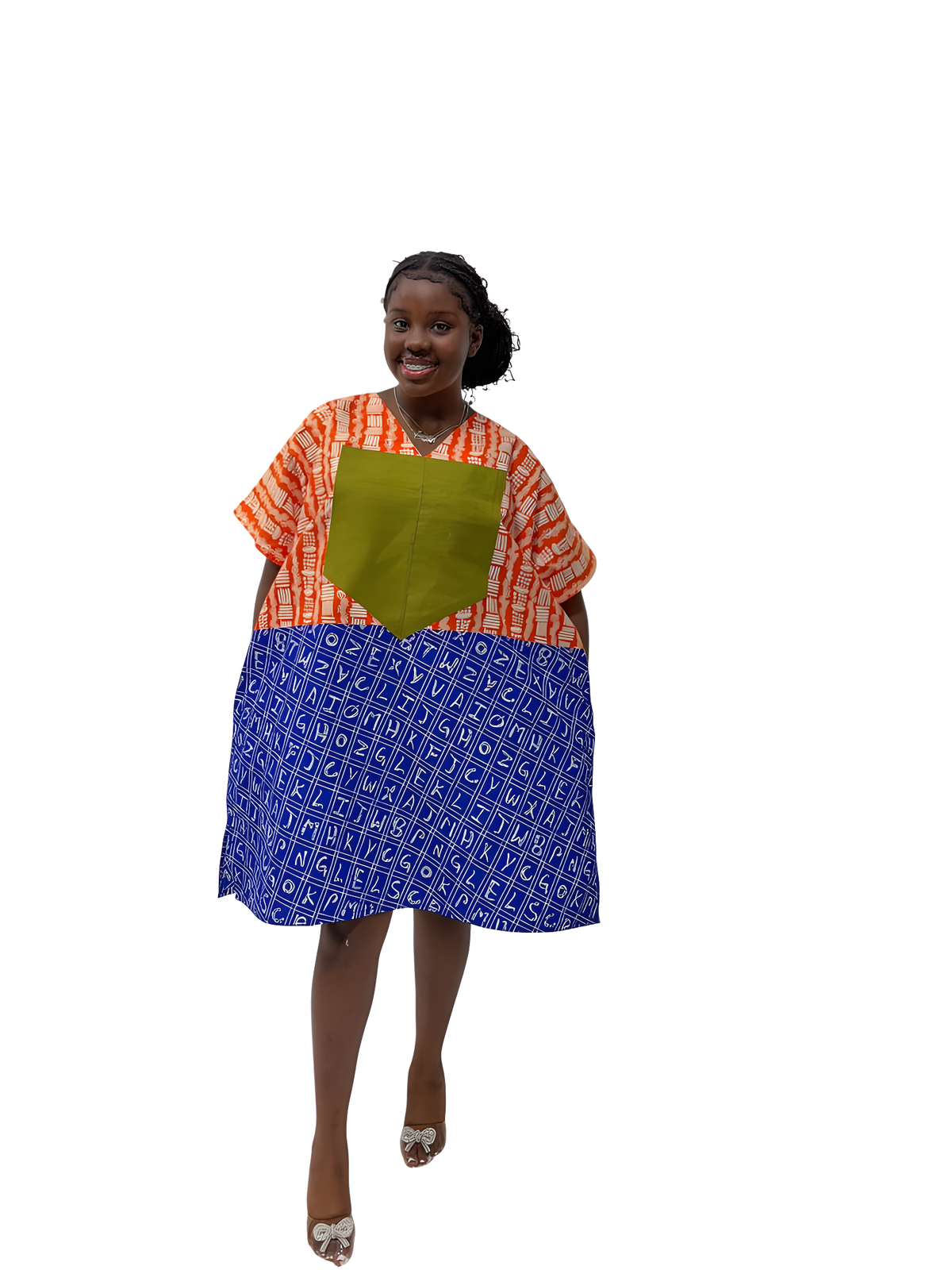 THE KEFI BOLD KAFTAN DRESS