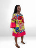 SUNBURST DASHIKI DRESS