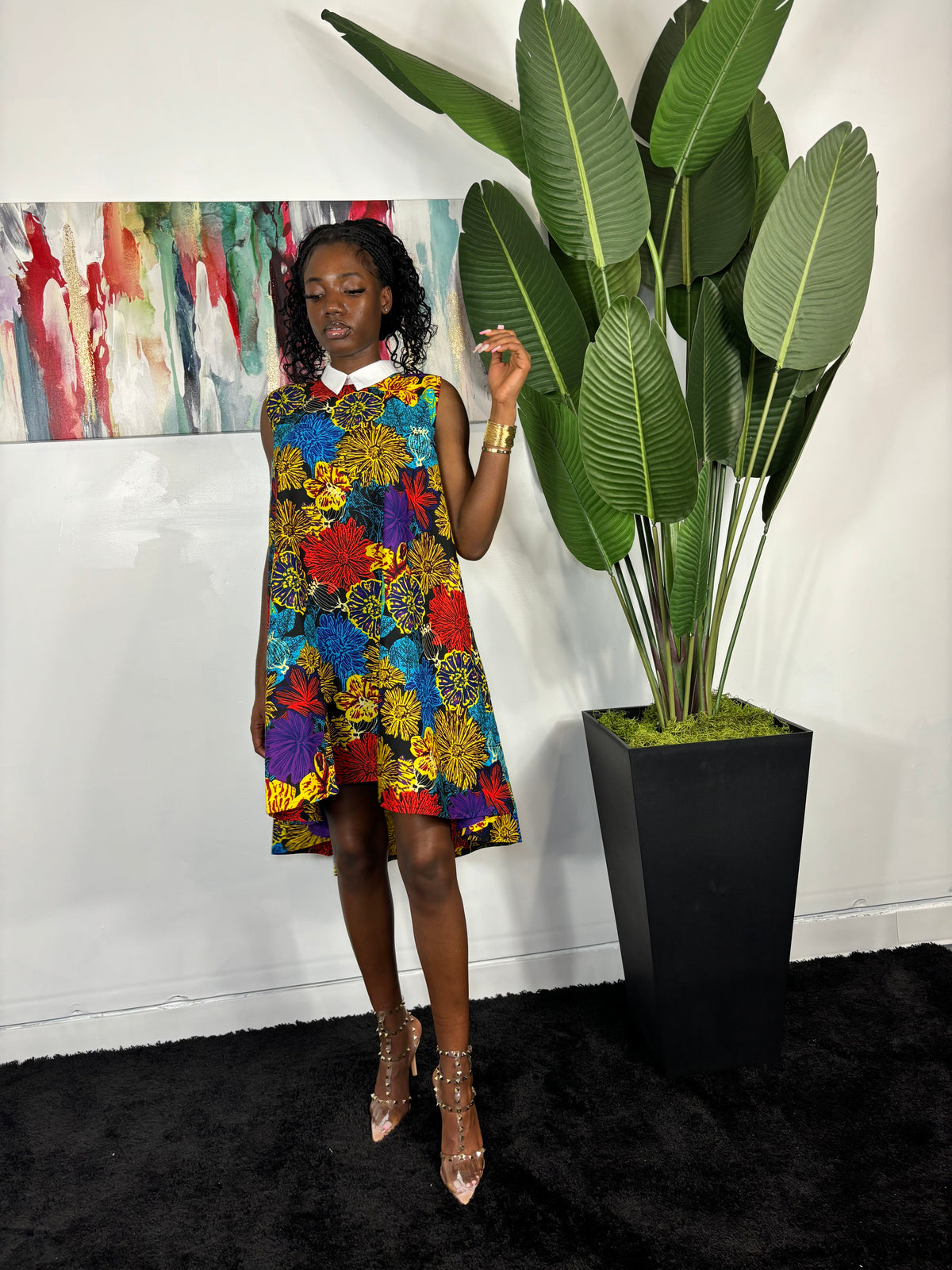 SHEWA COLLARED DRESS