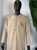 Beige Men’s Senator Wear with Embroidered Detail