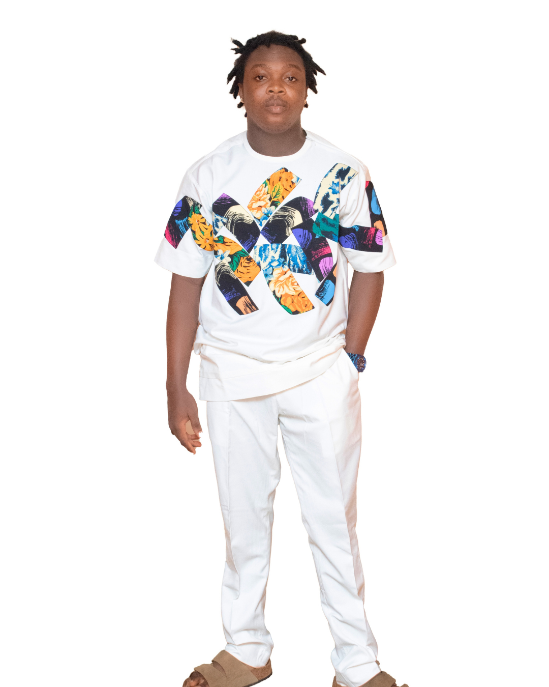 Men’s patchwork native