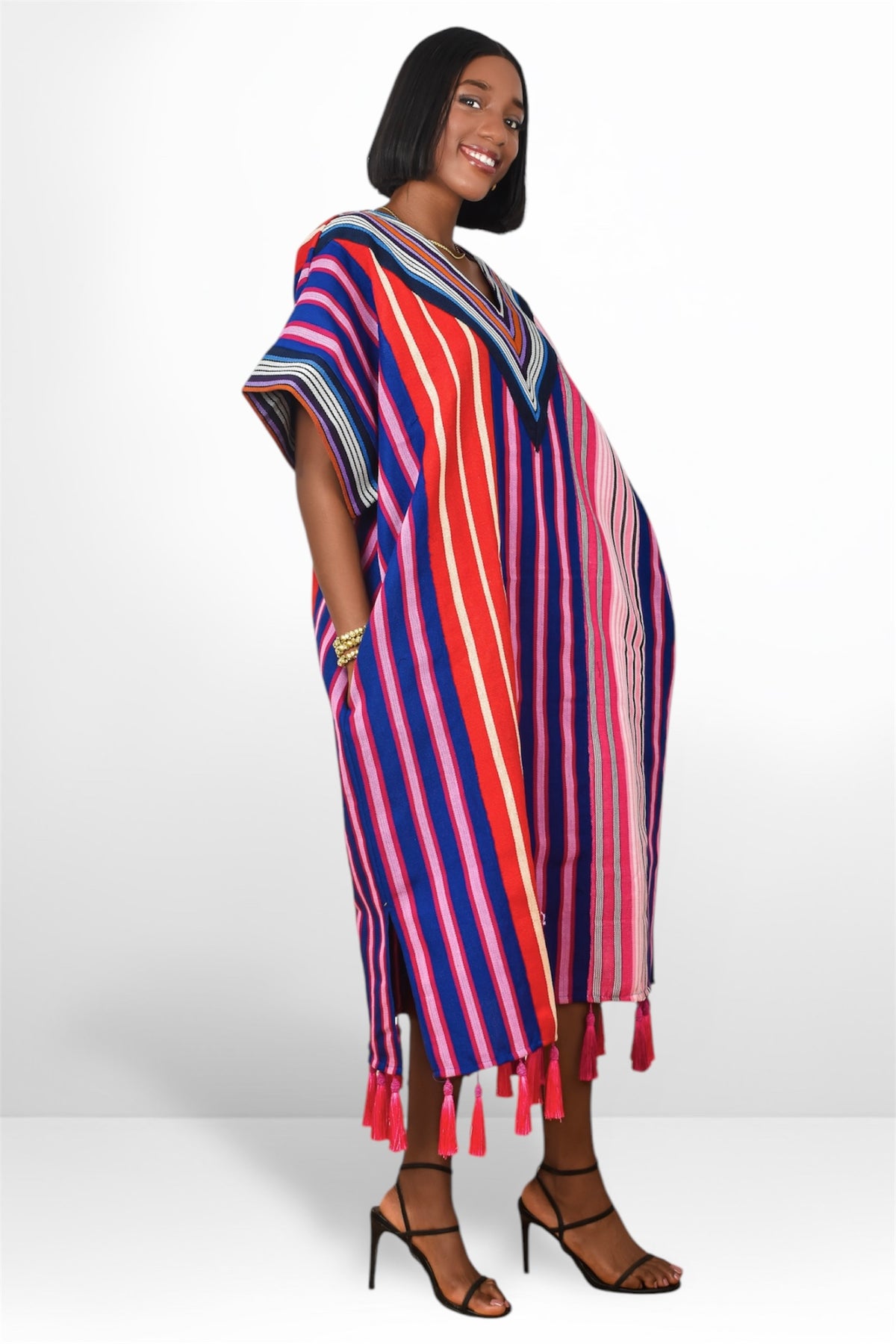 OBIM ASO-OKE DRESS (WITH TASSELS)