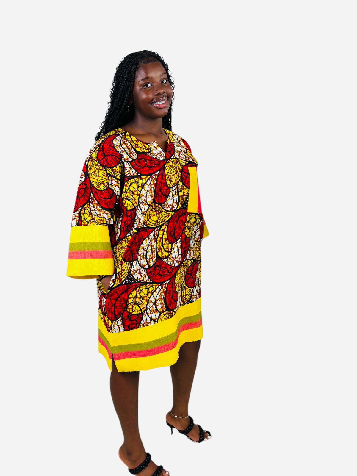 SUNBURST DASHIKI DRESS