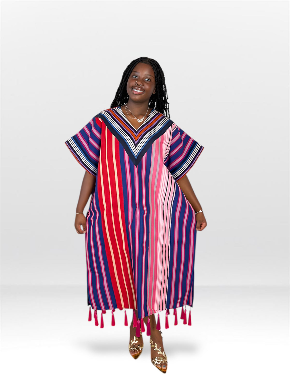 OBIM ASO-OKE DRESS (WITH TASSELS)