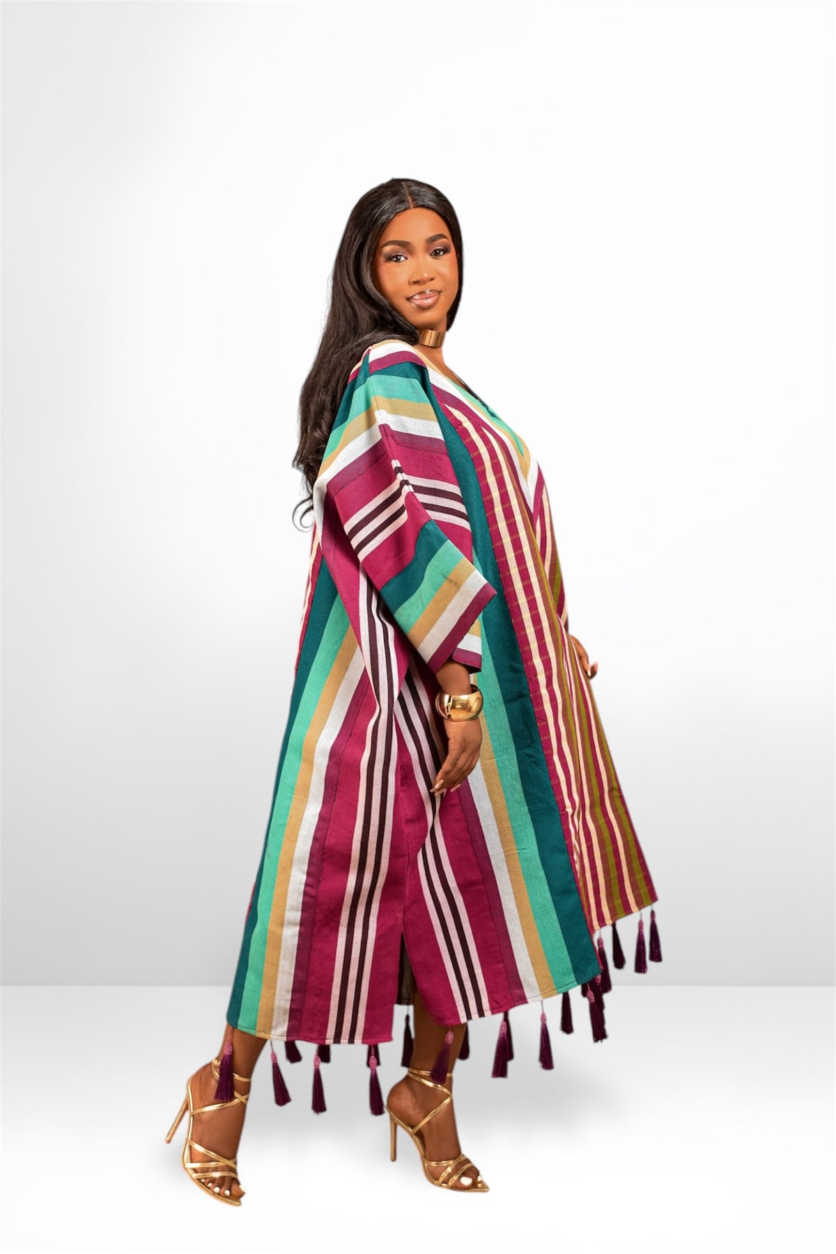 OLORI ASO-OKE DRESS(WITH TASSELS)