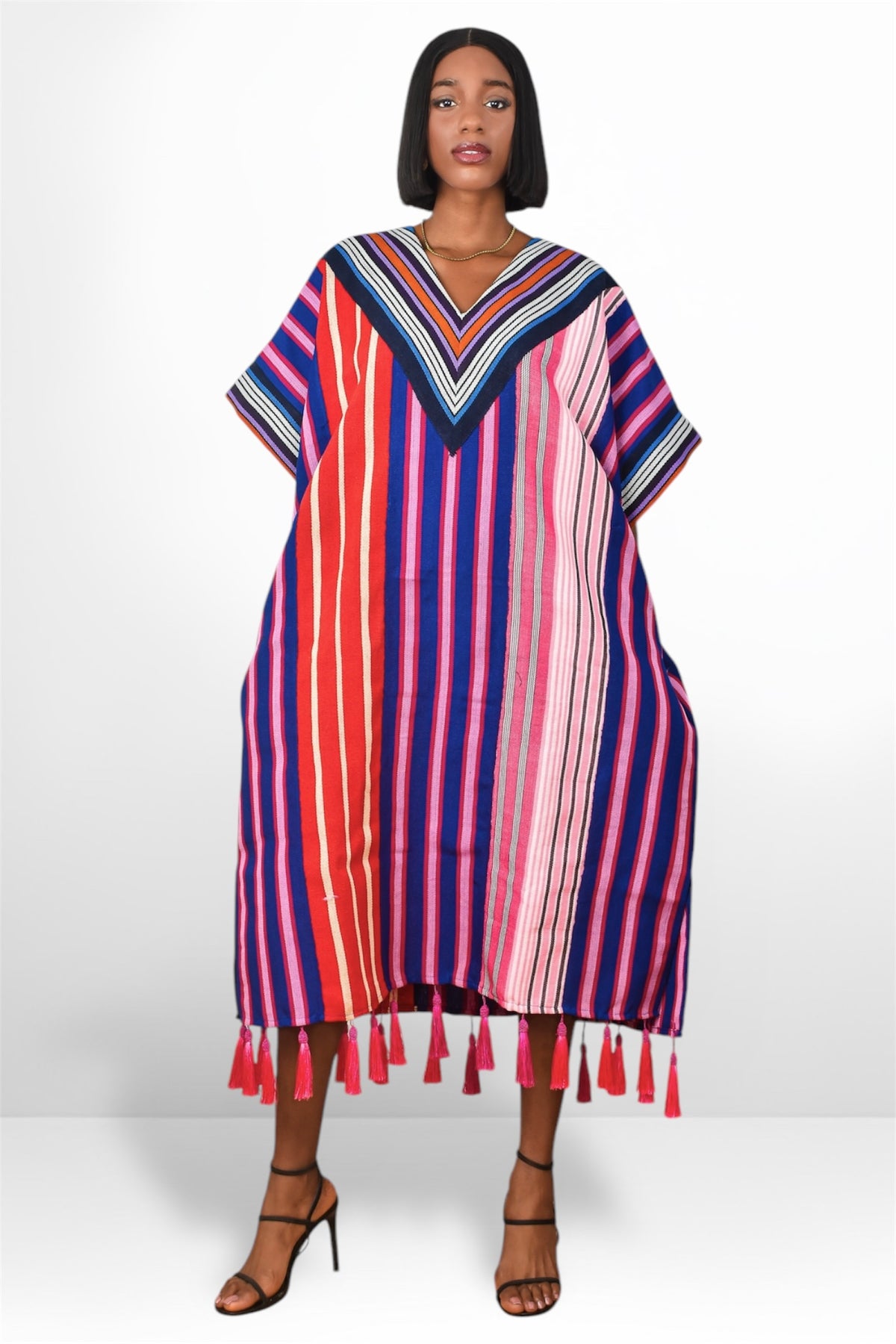 OBIM ASO-OKE DRESS (WITH TASSELS)