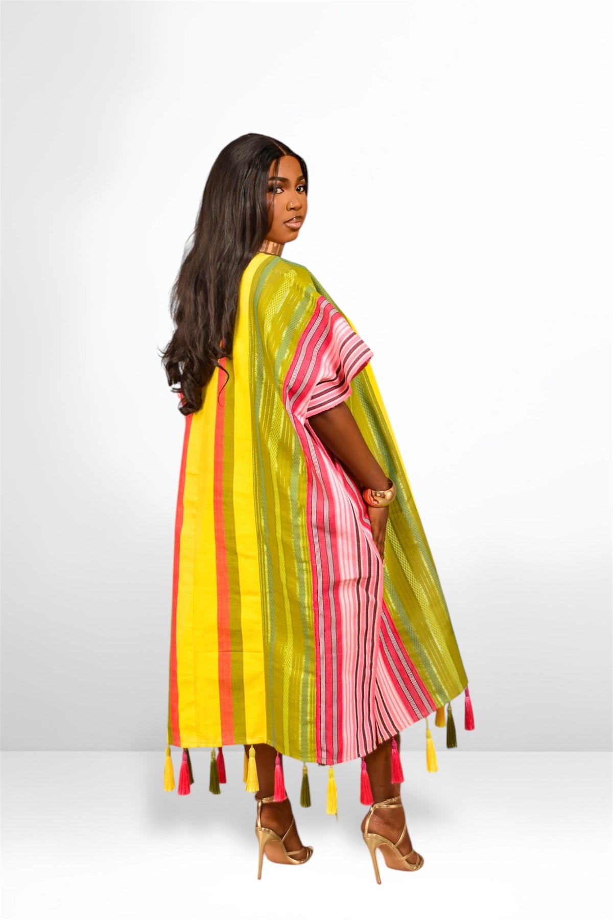 OLORI ASO-OKE DRESS (WITH TASSELS)