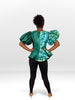 Emerald Majesty Peplum Top