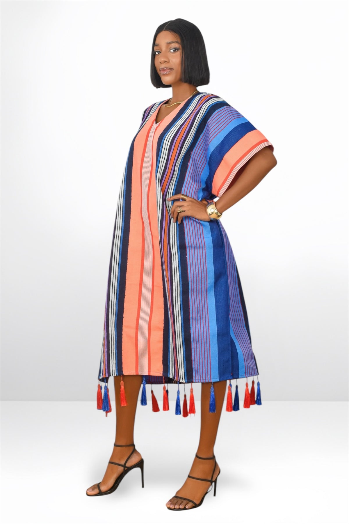 OBIM ASO-OKE DRESS (WITH TASSELS)