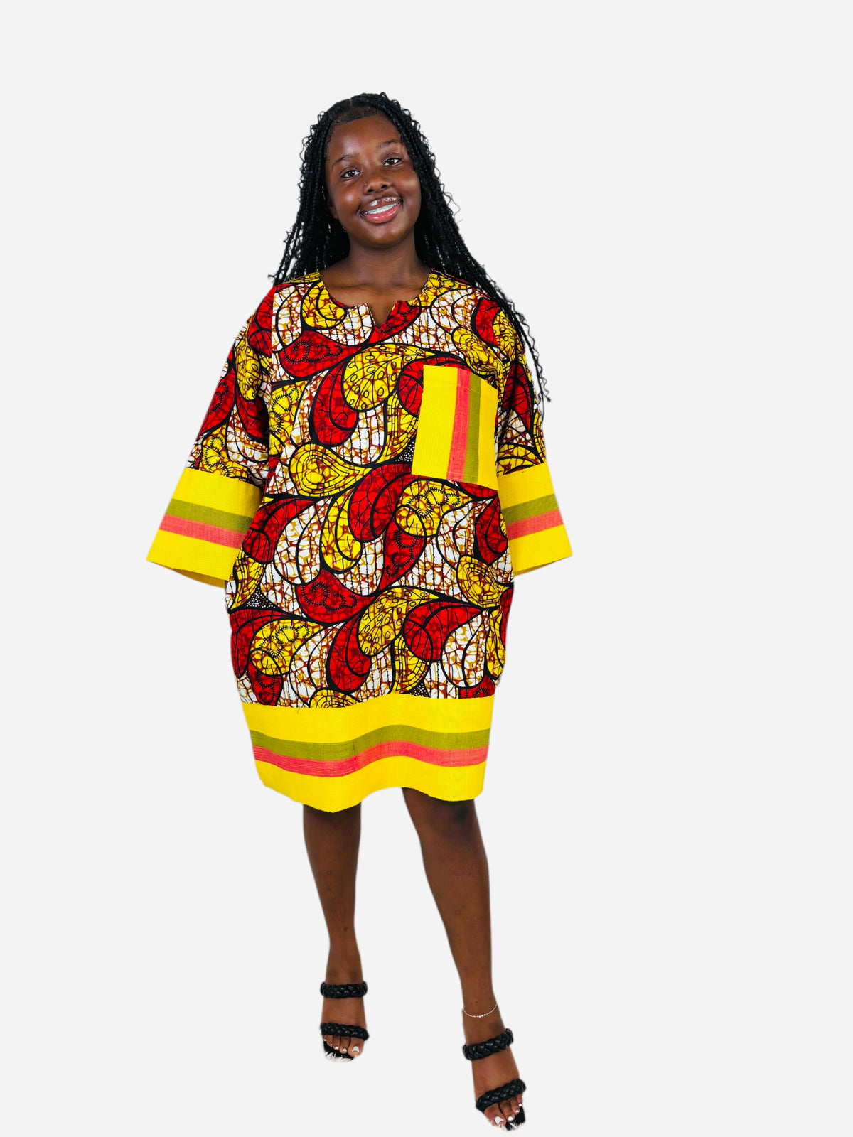 SUNBURST DASHIKI DRESS