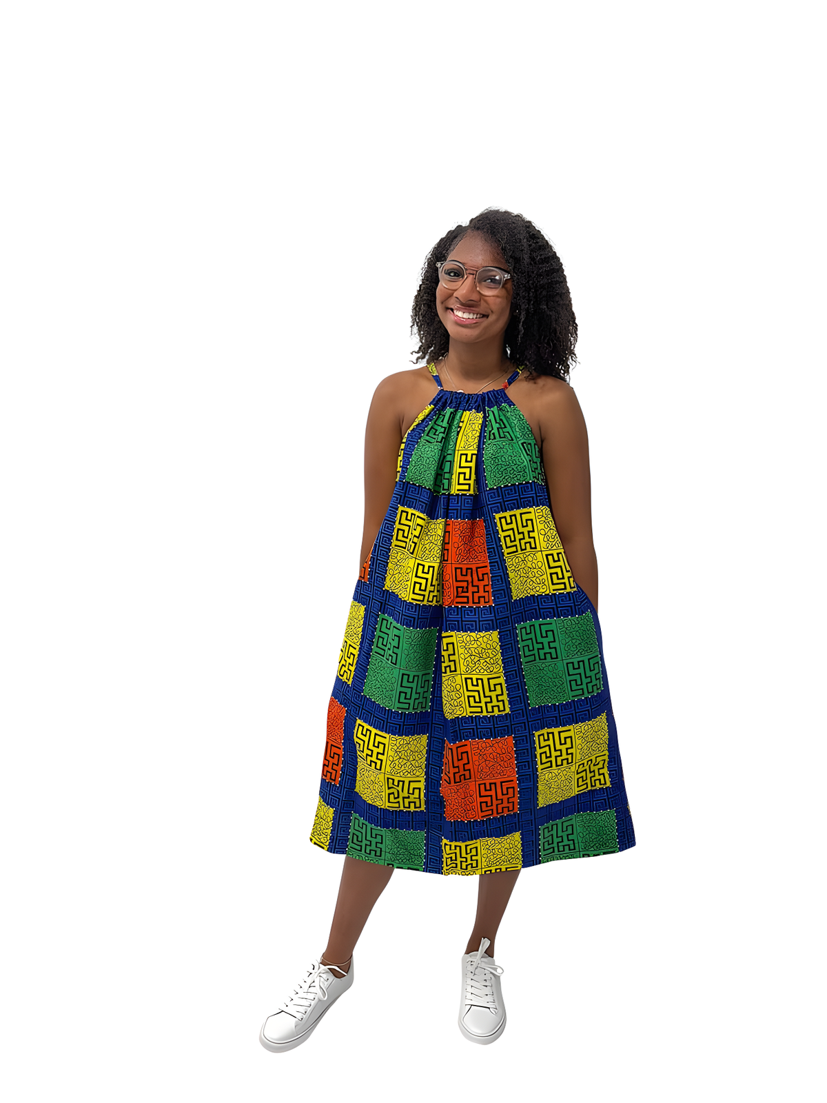 SUNMBO HALTER NECK DRESS