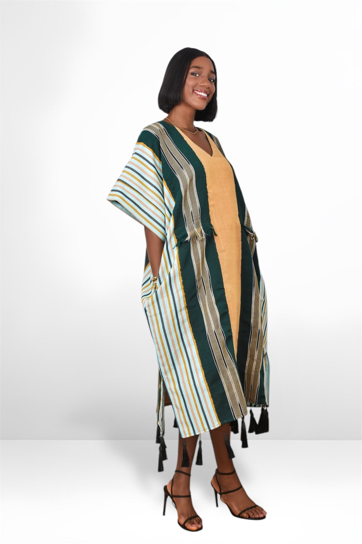 OBIM ASO-OKE DRESS(WITH TASSELS)