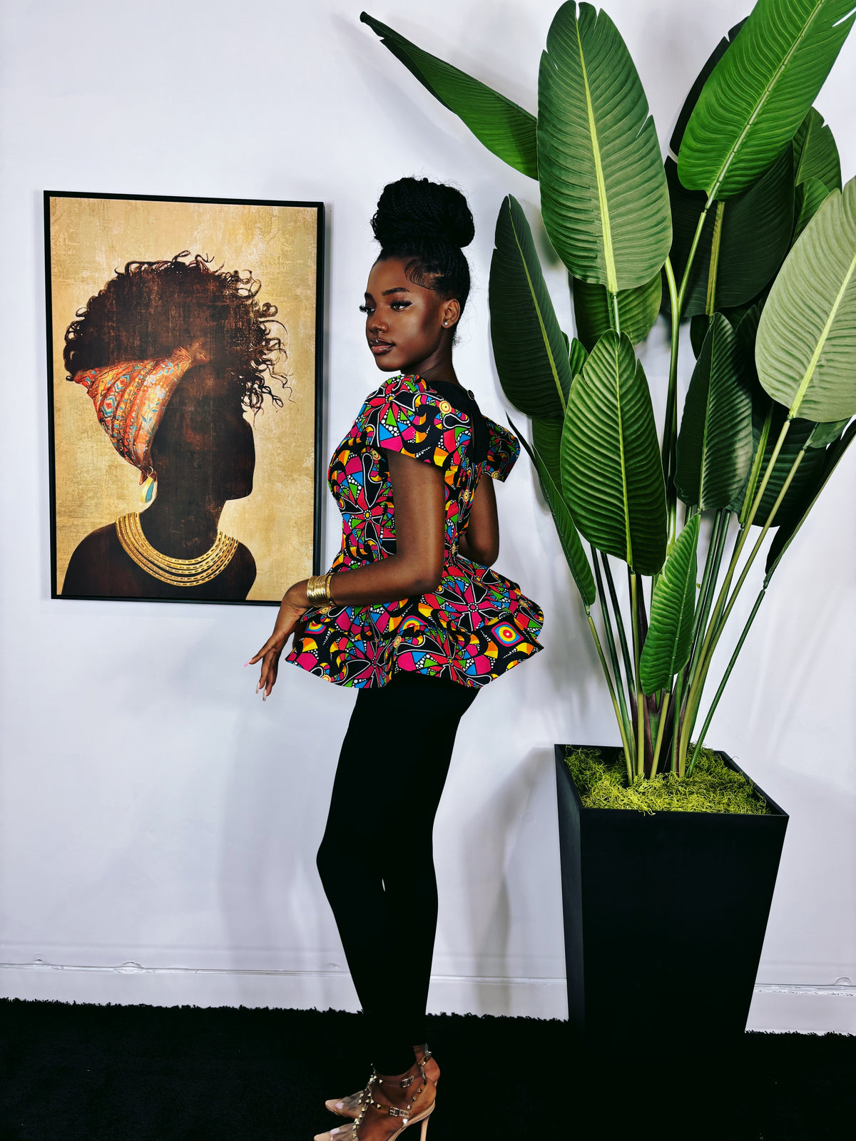 AREWA PEPLUM TOP