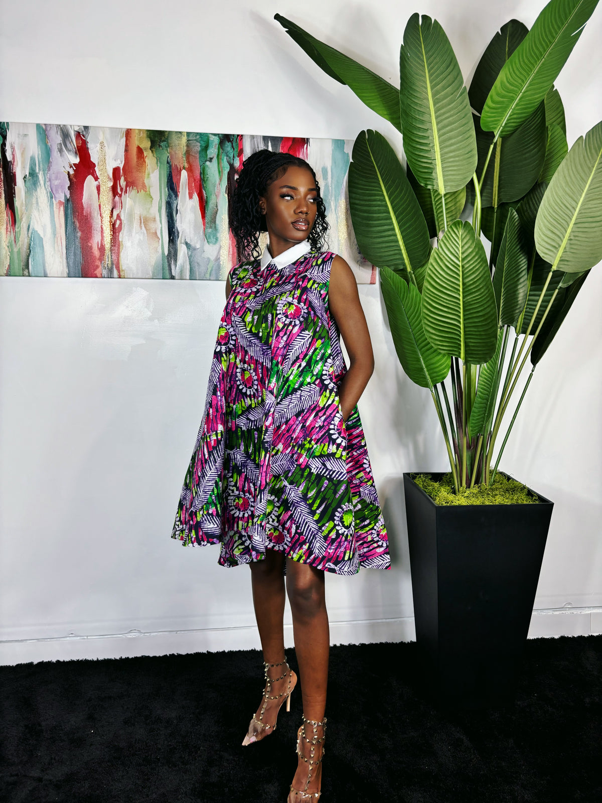 SHEWA COLLARED DRESS