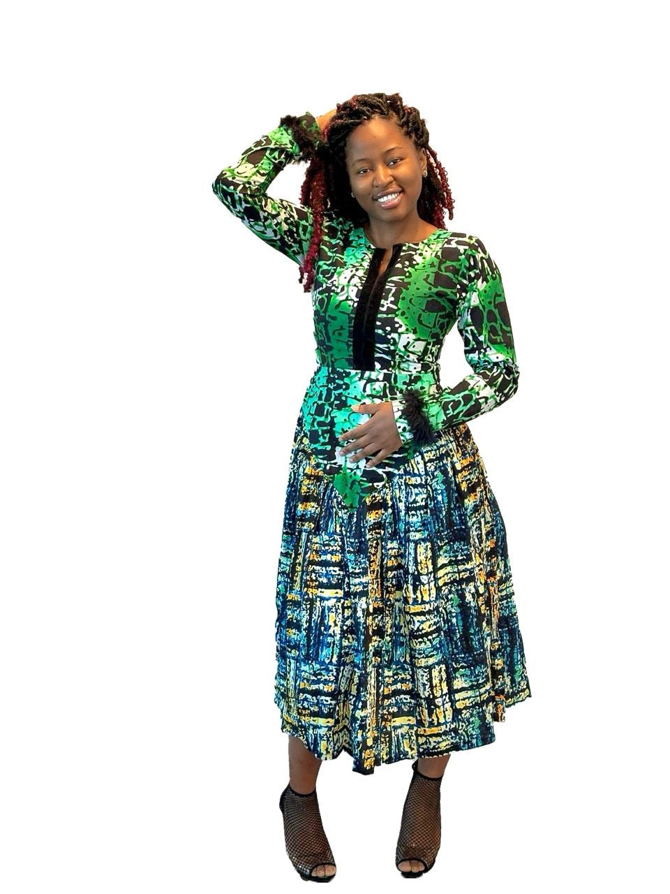 ABIKE MIXED-MATCH DRESS